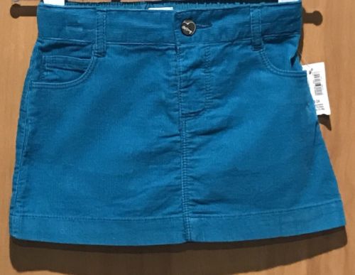 Old Navy Baby Girl’s Sz 18-24M Skirt Teal Courduroy Adjustable Waist Snap Front