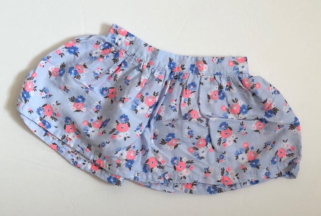 CARTERS SKIRT GIRL PURPLE PINK FLORAL COTTON BLEND 18 MONTHS SLIGHT USE SBK13