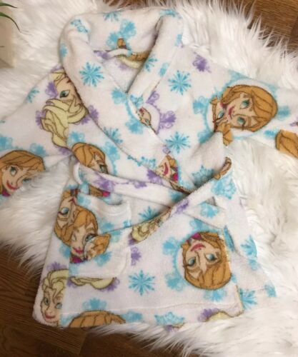 Frozen Toddler Girls Elsa Plush Robe Size 3T