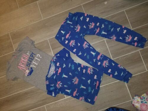 Girls 5 Pajamas Lot Long Sleeved