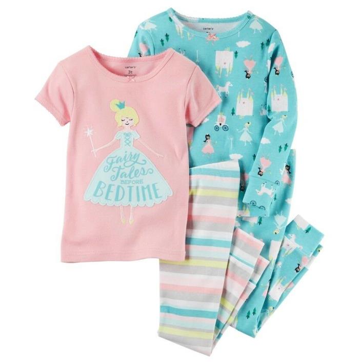 Carter's Baby Girl 4 Piece Pajama Set Fairy Princess (NWT)
