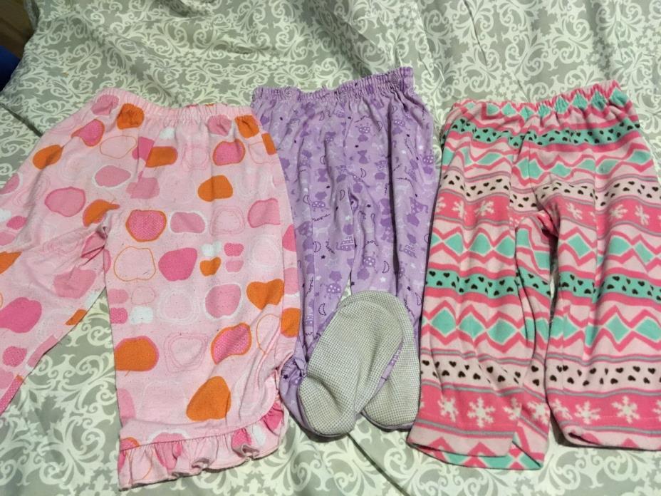 Baby Clothes- Lot 136 -Three pair of PJ Pants -18 months