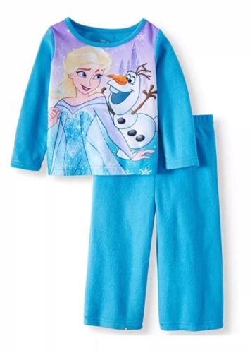 Disney Frozen Elsa Olaf 2-PC Sleepwear Flannel Pajamas Set Size 2T NWT