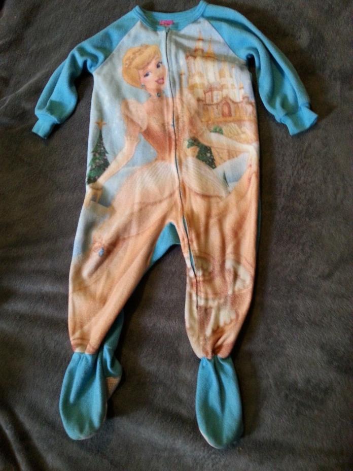 Used Disney Princess Christmas Cinderella Castle Blue Sleeper Size 3T