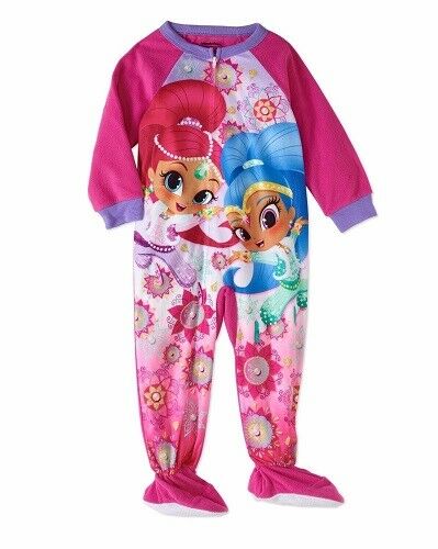 NWT Girls Size 2T Shimmer & Shine Flannel Fleece Pajamas NEW