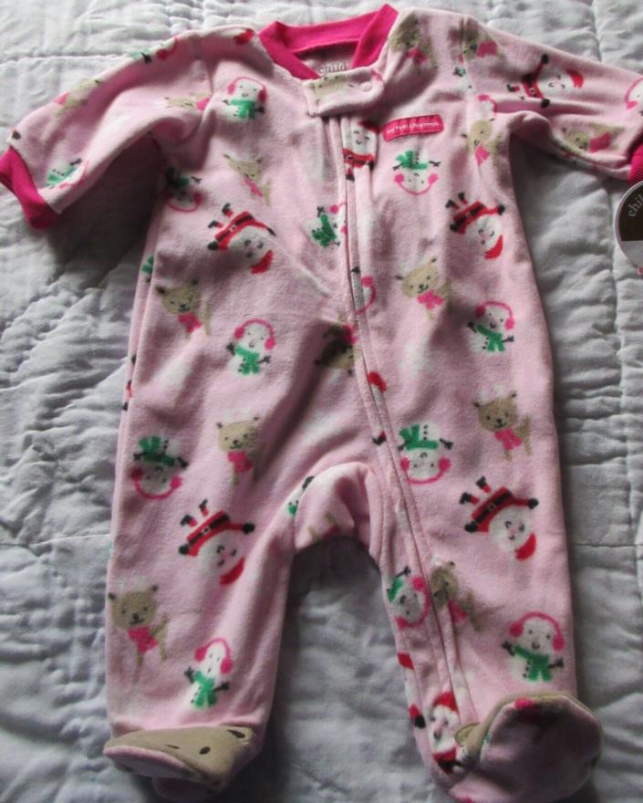 NWT 0-3 m Girl Sleeper Child of Mine Zip Snap Top 