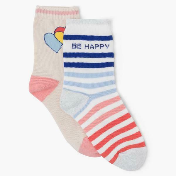 NWT!  GYMBOREE BE HAPPY SOCKS FOR GIRLS - 0-6 MOS (SHOE SIZE 3)