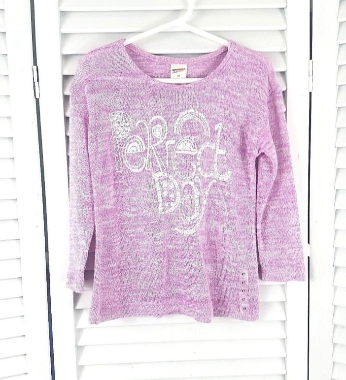 Girl's Arizona Jean Sweater Size 4T Purple Long Sleeve NWT