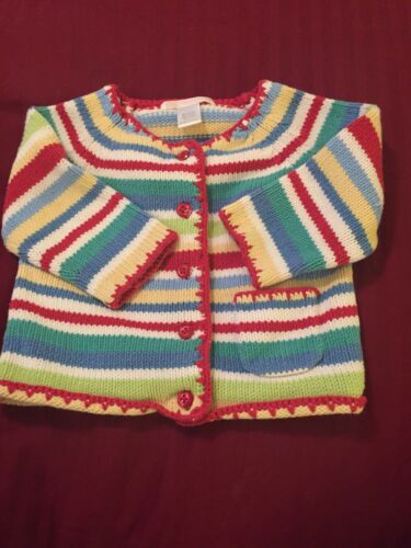 Janie And Jack Girls Multi Color Sweater 6-12mo~