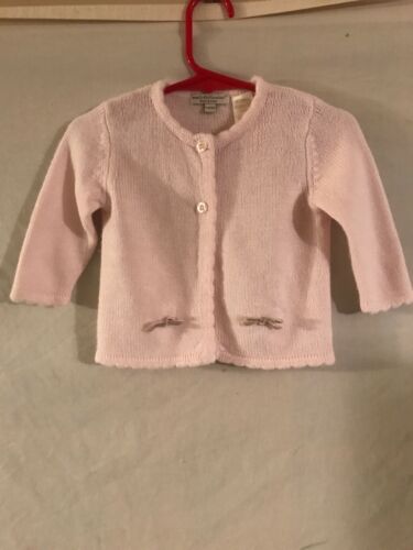 Wendy Bellissimo Girl's Pink Cardigan Sweater SZ 3-6 months