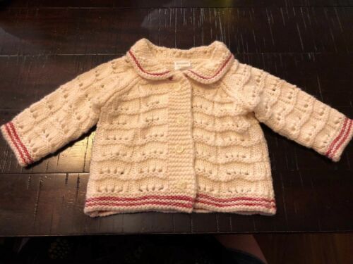 Gymboree Baby Girl Cardigan Burgundy/Red Sweater Size 0-3 Months Shirt