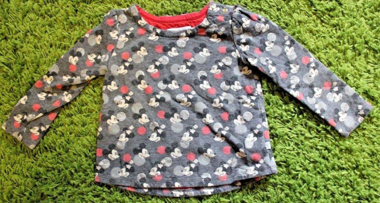 Disney Baby GAP Girl's Toddler Size 4 Mickey Minnie Mouse Sweater Pre-Owned Good
