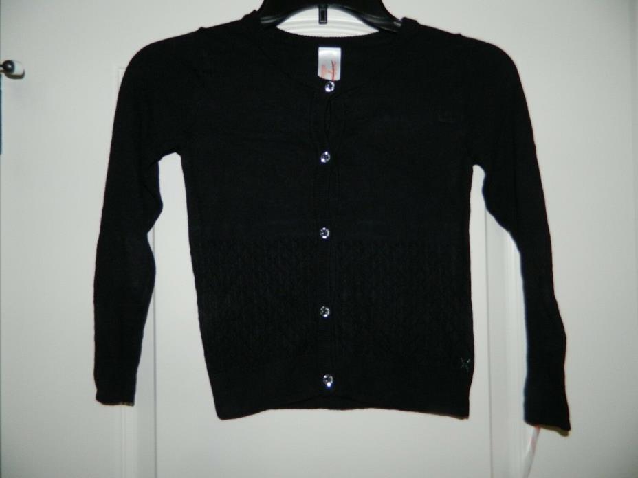 Girl's Black Cardigan Sweater Size 5T-NWT