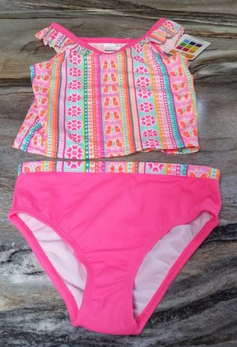 NEW!!! toddler girls 2 pc.pink tankini swimsuit