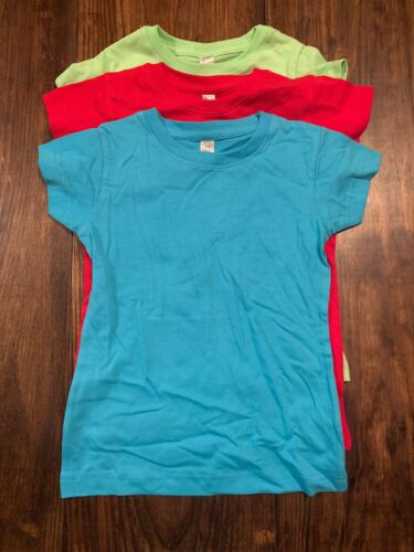Girls Blank T-Shirts Size 4T (3 Pack)