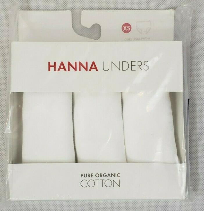 NWT Hanna Andersson XS 80 to 90 White Organic Classic Unders Underwear Briefs