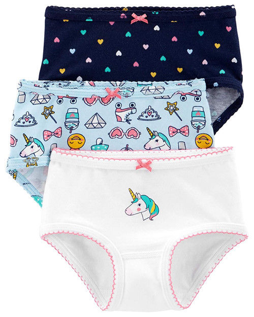 Carter's Little Girls' 3 Pack Panties (Toddler/Kid) 4/5