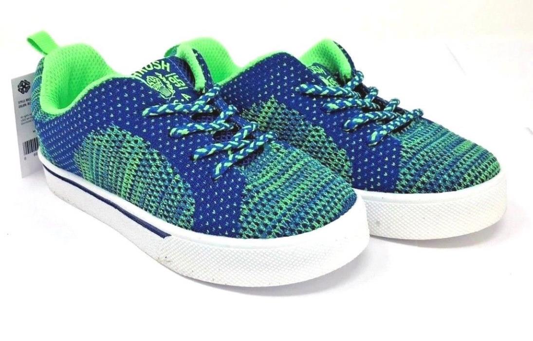 NWT Oshkosh Toddler Boy Size 10 Riley-B Casual Knit Lace Up Shoes Blue/Green