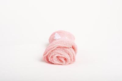Baby Girl Pink - Stretch Knit Nubble Wrap