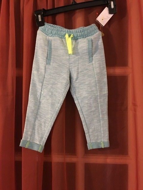 GIRLS SIZE 18 MONTHS ELASTIC WAIST JOGGING PANTS WITH DRAWSTRING BY CAT & JACK