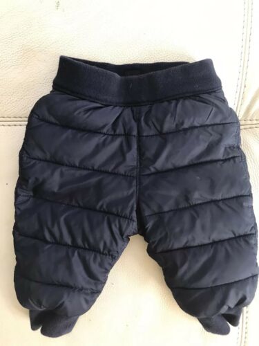 Gap Baby Boy Girl 6-12 Months Winter Padded Warm Winter Snow Pants Dark Blue