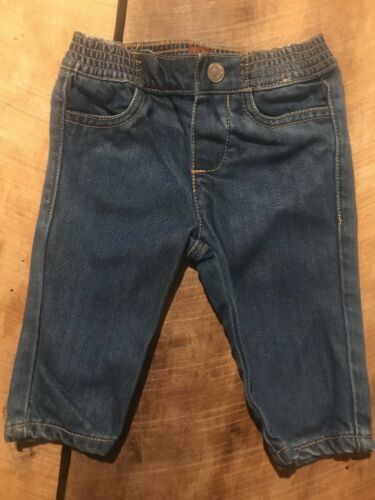Seven Girls Boys Size 0-3 Mo Denim Jeans Straight Let Cute! For All Man Kind