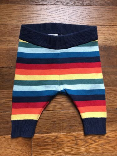 HANNA ANDERSSON 50 0-3 Months Unisex Rainbow Striped Sweater Knit Pants