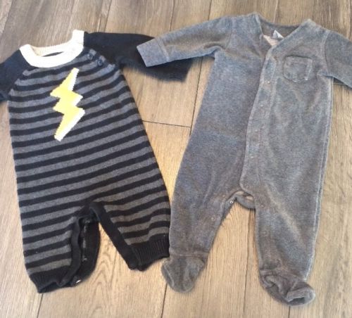 Baby Gap Size 0-3 Months Boy Girl Unisex Lot Of 2 Layette Outfits Nice Quality