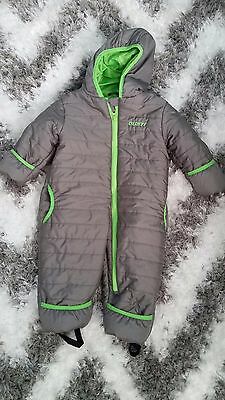 GUSTO SNOW SUIT LIGHTWEIGHT BABY 6 MONTHS ZIP HOODIE ONE PIECE
