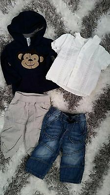 GEORGE WALMART JOE FRESH GYMBOREE LOT SET OF 4 CLOTHING 3-6 MONTHS JEANS HOODIE