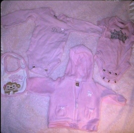 Carter's Girls Pink Baby Bundle New Born
