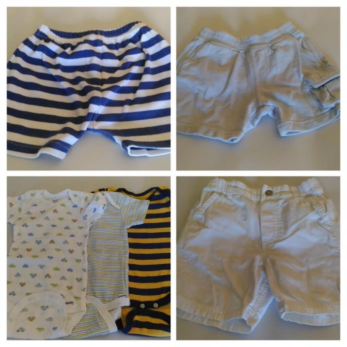 ? Toddler Boys Shorts & Bodysuits? Size 9-12 M ? Zara, H&M, Gerber, Doddle-Doo ?