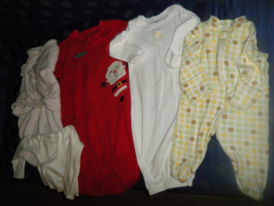 Lot of Unisex baby clothing mixed style / brands size 0-3 months