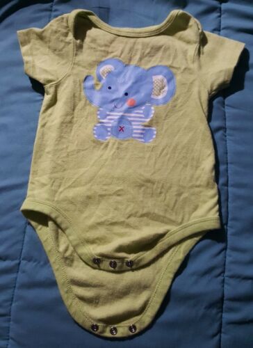 Fisher Price Baby Canary Yellow Snap on bodysuit Size 3/6 Months Unisex