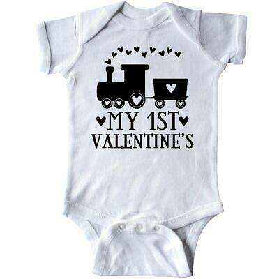 Inktastic 1st Valentines Day Choo Choo Train Infant Bodysuit Valentine Babys Hws