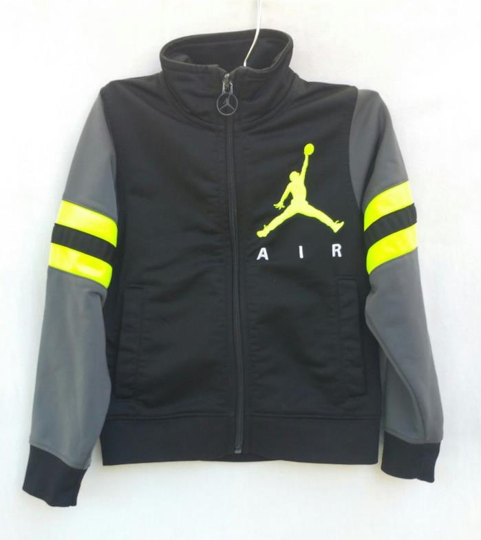 Nike Air Jordan Therma Fit Track Jacket Black Green Gray Toddler Size 3T