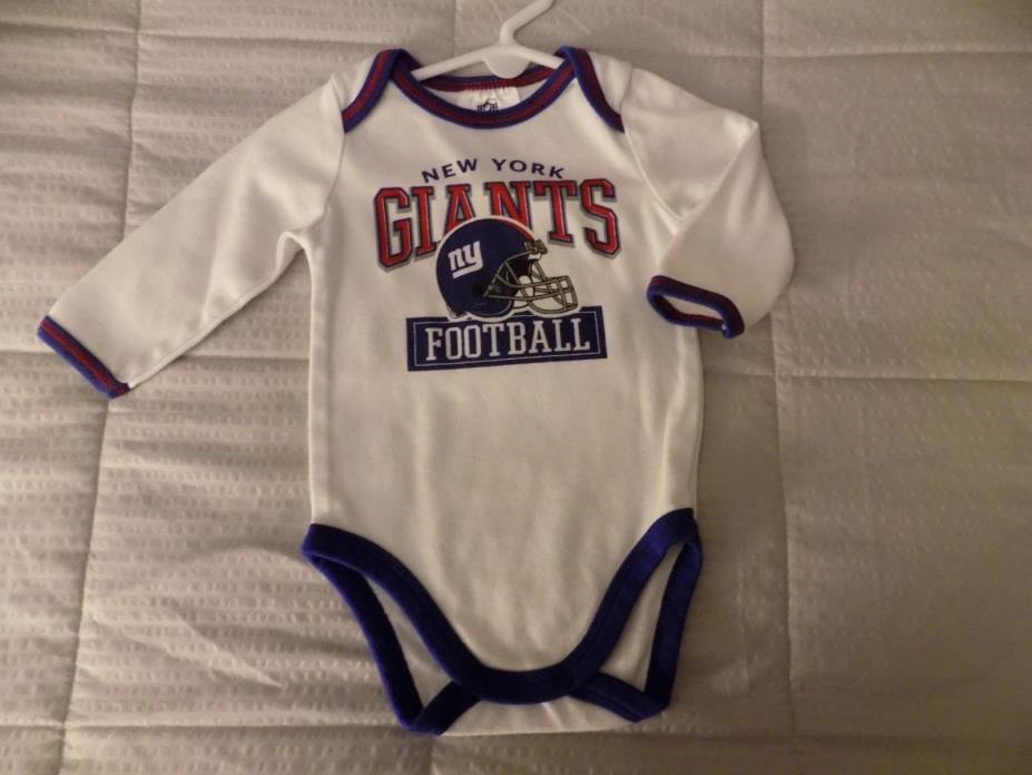 NFL NY Giants Long Sleeve one piece-6/9 Months-Cotton Blend
