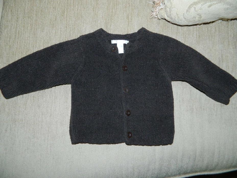 Boy's or Girl's Pottery Barn Brown Cardigan Sweater Size 6-12 Months