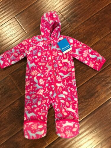 Baby Girl Columbia Snowtop II Bunting 6-12 Months Onzie Pink Nwt $45