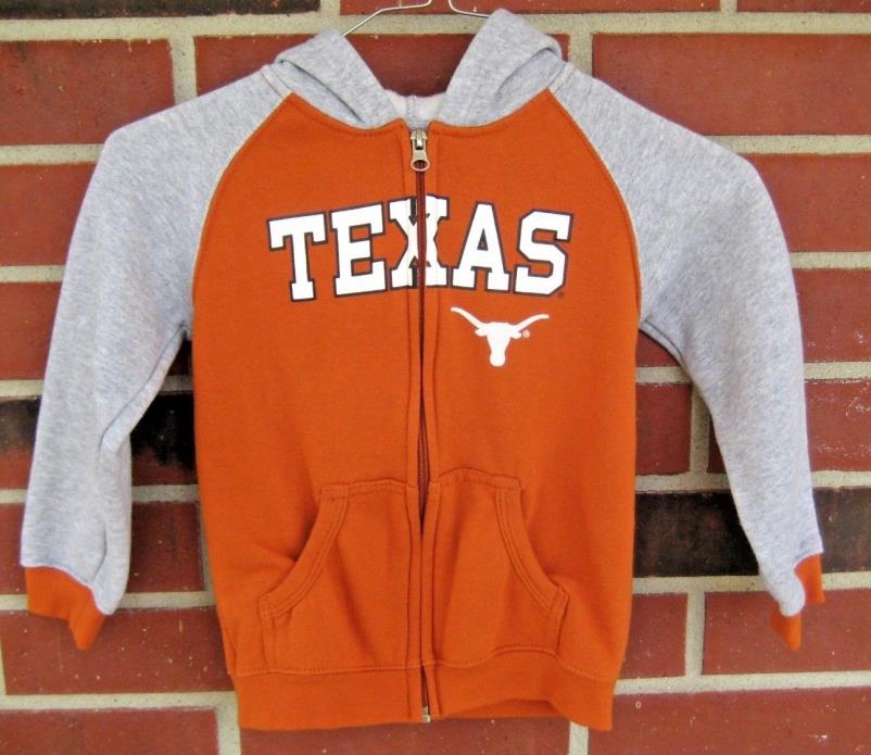 Texas Longhorns UT Kid's Toddler NCAA Warm Up Full Zip Hoodie Size 5T Outerwear