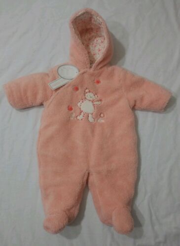 Koala Baby NWT Pink Little Teddy Girls Snowsuit Jumper 3-6 Months