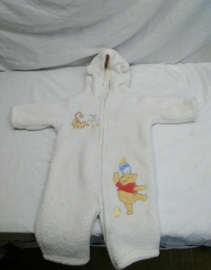 The Wonderful World Of Disney Baby Tigger Hooded Fleece Snowsuit Size 0-3 Months