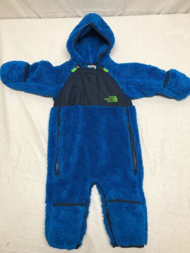 The North Face Baby Infant Snow Winter Suit Blue Size 3-6 Months EUC
