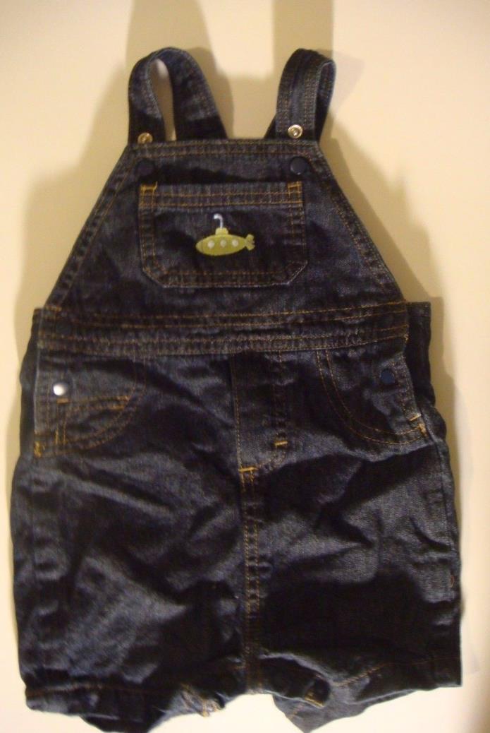 Boy's Just One You Carters 9 Month Old Blue Jean Overalls Submarine