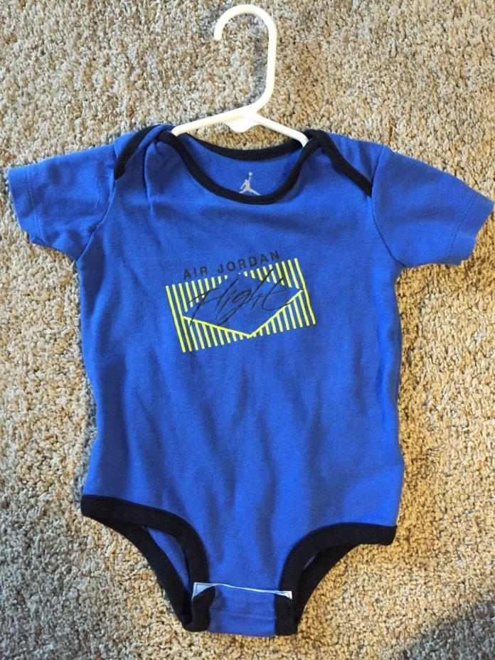 Michael Jordan Nike baby one piece romper black and blue printed size 9-12 month