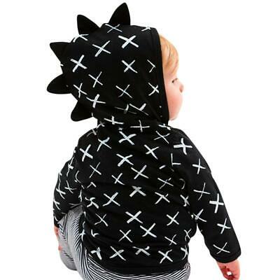 Toddler Baby Boys Girls Dinosaur Pattern Zipper Jacket