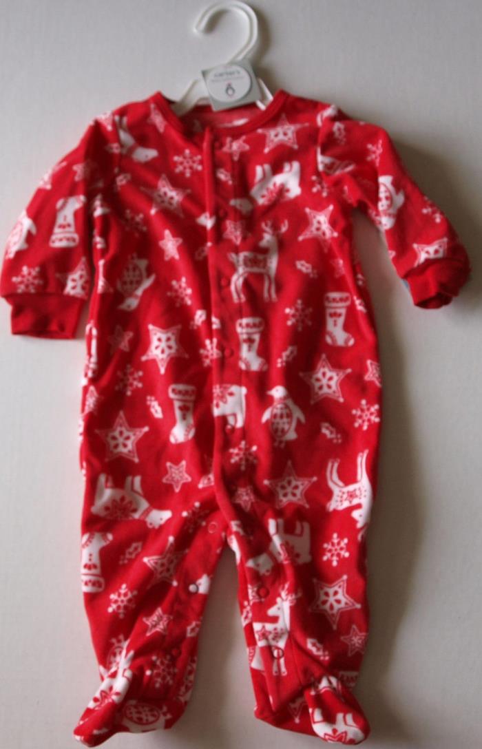 Carter's Pajamas Holiday Winter Christmas Sleepwear SIZE 6 months New with Tags