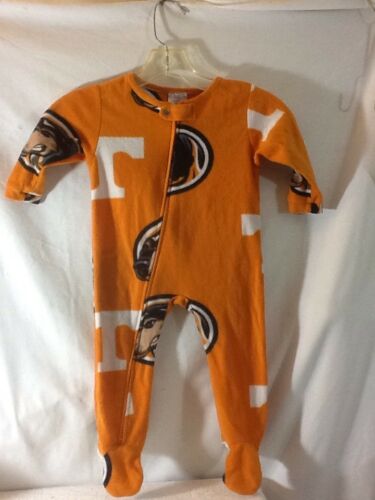 Nice SARA LYNN TOGS 18 Months TENNESSEE VOLS Footed Sleeper VERY SOFT Zip Close