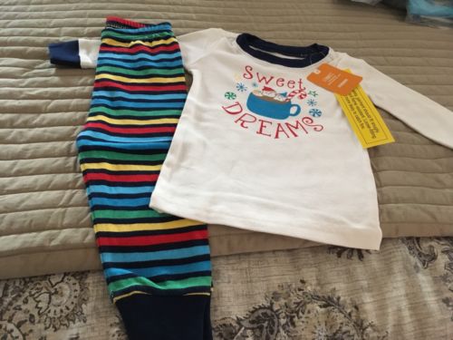 NEW GYMBOREE Gymmies Pajamas Holiday Christmas Unisex Boys Girls 12-18 Months