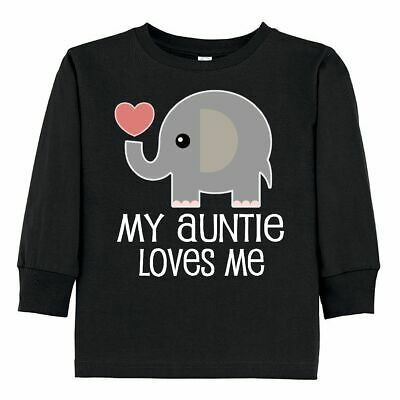 Inktastic My Auntie Loves Me Niece Gift Toddler Long Sleeve T-Shirt From Nephew